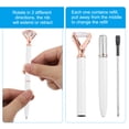 thumbnail image 4 of Bolígrafos de punta de diamante retráctiles Uxcell al por mayor, 20 piezas, bolígrafos de tinta negra metálica para estampado de escritura para bodas, oficina, blanco, 4 of 7