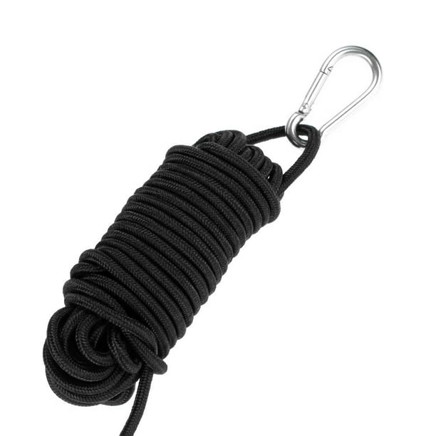 1pc Kayak Drift Anchor Tow Rope Tow Line 8.5m / 28ft Long Nylon Rope  Stainless Steel Clips Kayak Accessory