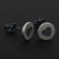 thumbnail image 2 of Pendientes Salvador Plata Estampados Hematita Negra, 2 of 9