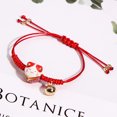 thumbnail image 2 of Pulsera de gato de la suerte tejida a mano Feng Shui Lucky Charm Gato de cerámica Maneki Neko Pulsera de la riqueza de la suerte Pulseras de cuentas Cordón de la suerte ajustable, 2 of 5
