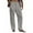 Gray, variant on IROINNID Pant's For Men Relaxed Cigarette Linen Drawstring Loose Trousers Solid Color Elastic Waist Pants