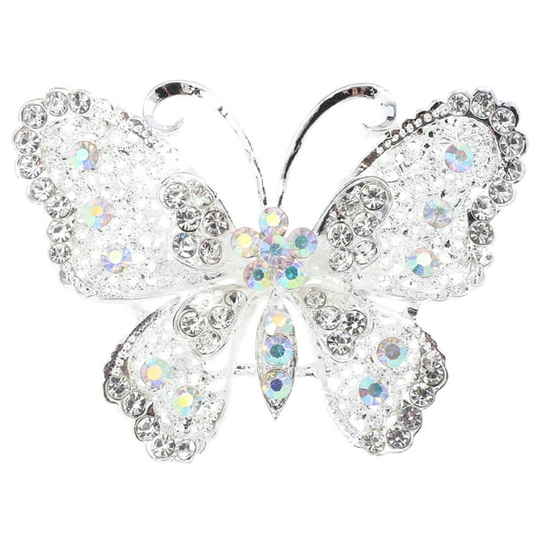 Rhinestones mariposas broche de boda vestido de ramo adorno decoración de ropa