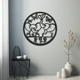 thumbnail image 4 of LaModaHome Exclusive Baby Elephants Metal Wall Art – Durable & Artistic Metal Wall Art for Home and Office Decor, Perfect for Any Interior Design Aesthetic, 4 of 5