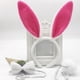 thumbnail image 5 of WORGEOUS 9 piezas de diseño de oreja de conejo de peluche aros de pelo corbatas en forma de lazo corbatas de conejo falso para niños adultos blanco rosa rojo y azul, 5 of 8