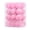 6cm-Pink, variant on 24 Pcs Flocked Christmas Ornaments Balls Velvet Shatterproof Christmas Tree Decorations