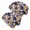 Pioneer Flower Floral Print Pattern, variant on Pioneer Flower Floral Print Pattern 2 Pack Slouchy Beanie Hat, Sleep Head Cover with Stretchy Fabric & Soft Texture, Warm Thermal Gifts for Daily Home Outdoor