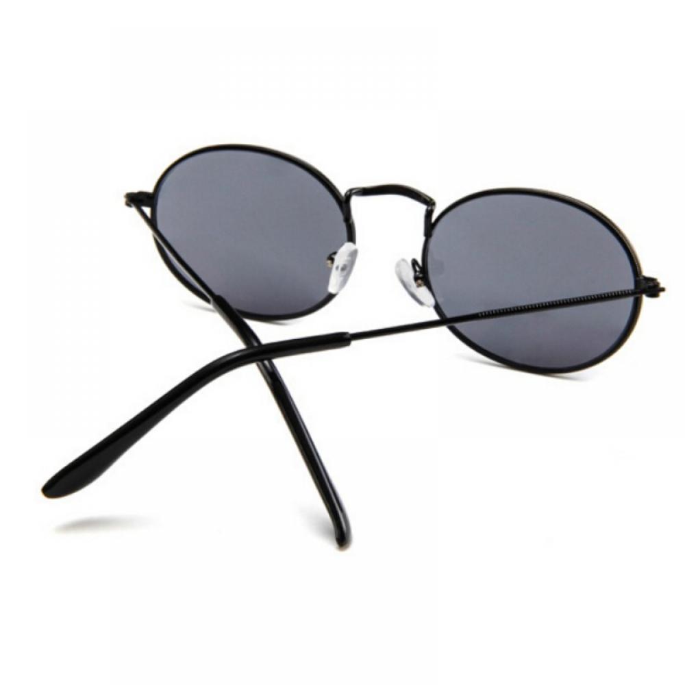Small Round Polarized Sunglasses for Women Men Circle Metal Frame Sun Glasses with UV Protection - image 3 of 4