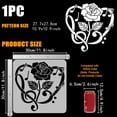 thumbnail image 2 of PET Hollow Out Drawing Painting Stencils for DIY Scrapbook Photo Album June Rose 30x30cm 1 pc, 2 of 7