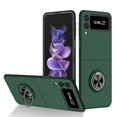 thumbnail image 1 of SaniMore for Samsung Galaxy Z Flip 3 6.7" 2021 Case with Magnetic Car Mount 360°Rotating Kickstand Anti-scratch Anti-shock Drop Resistant Slin Folding Case for Galaxy Z Flip 3, Darkgreen, 1 of 9