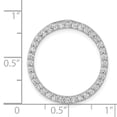 thumbnail image 4 of 14k White Gold 3/4ct. Diamond Circle Chain Slide, 4 of 4