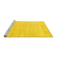 thumbnail image 2 of Ahgly Company Machine Washable Indoor Rectangle Solid Yellow Modern Area Rugs, 5' x 8', 2 of 4