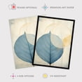 thumbnail image 2 of Skeleton Leaves Blue I Leaf Veins Structure Pastel Colour Azure Tan Yellow Watercolour Painting Unframed Wall Art Print Poster Home Decor Premium, 2 of 5