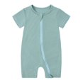 thumbnail image 2 of Bovxnpu Baby Girl Bodysuit, Infant Baby Cotton Bodysuits, Child's Summer Jumpsuit Short Sleeve Round Neck Cute Solid Shorts Rompers 3-6 Months, 2 of 3