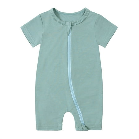 

Fall/Winter Savings Clearance! 2024 AGkizg Toddler Baby Girls/Boys Short Sleeve Bodysuit Child s Summer Jumpsuit Boys and Girls Baby Botton Short Sleeve Round Neck Cute Rompers Blue 80