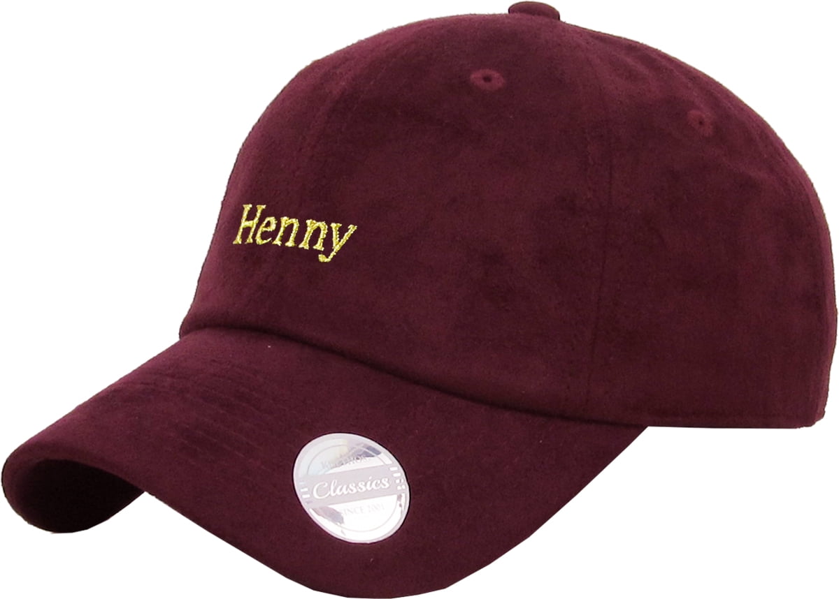 burgundy suede baseball cap