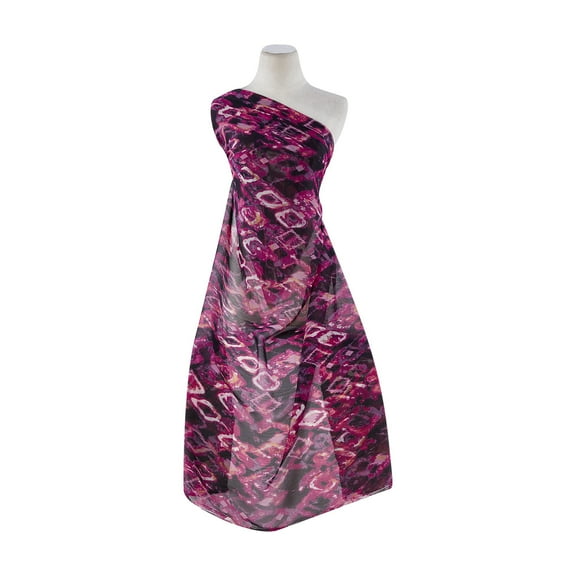 Zelouf Faded Diamond Print Yoryu , Sewing, DIY, Crafts Fabric by the Yard, Wine/black, 3 Yard