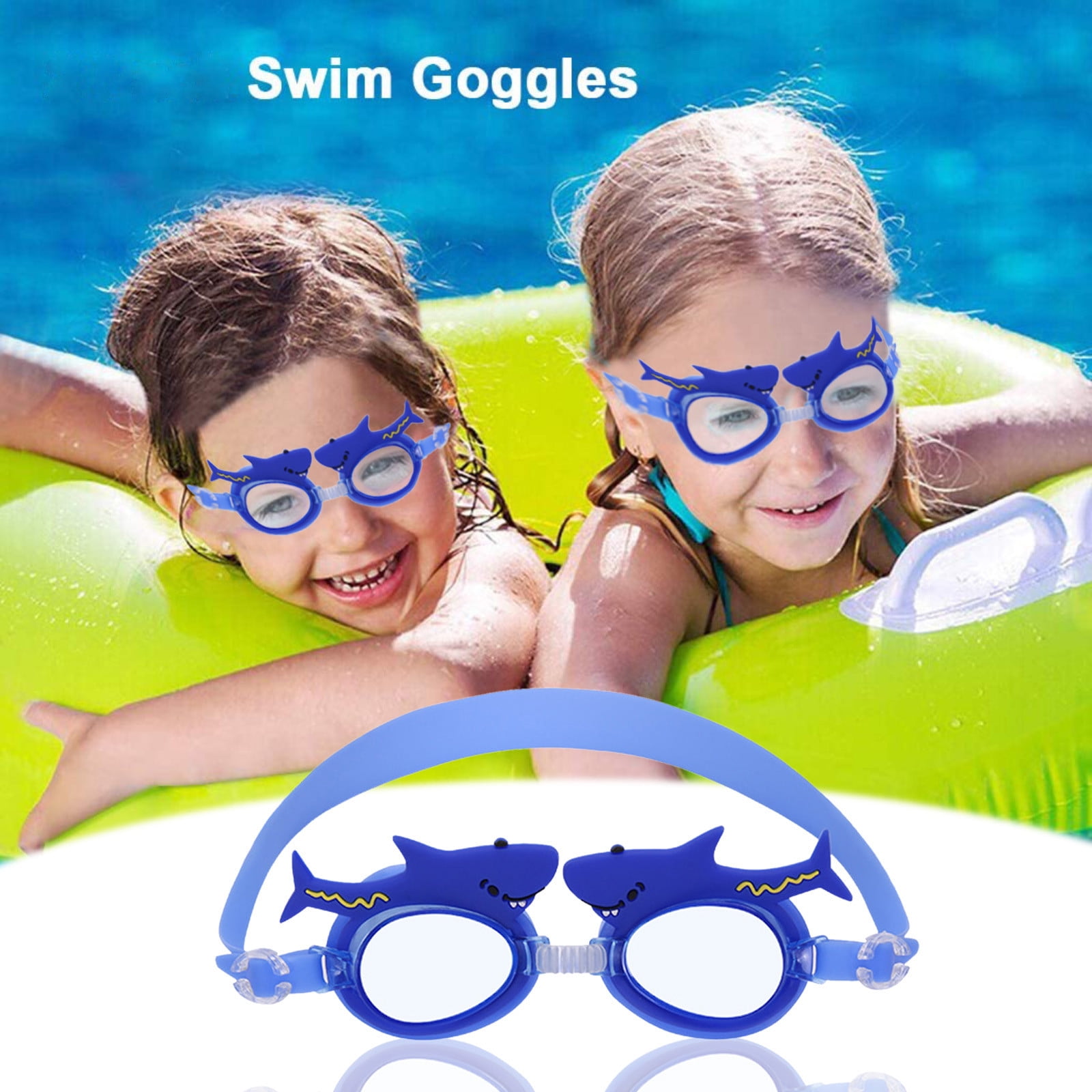 Swimming Goggles Kids Girls Boys Childrens Junior Anti-fog Pool Glasses Sports 