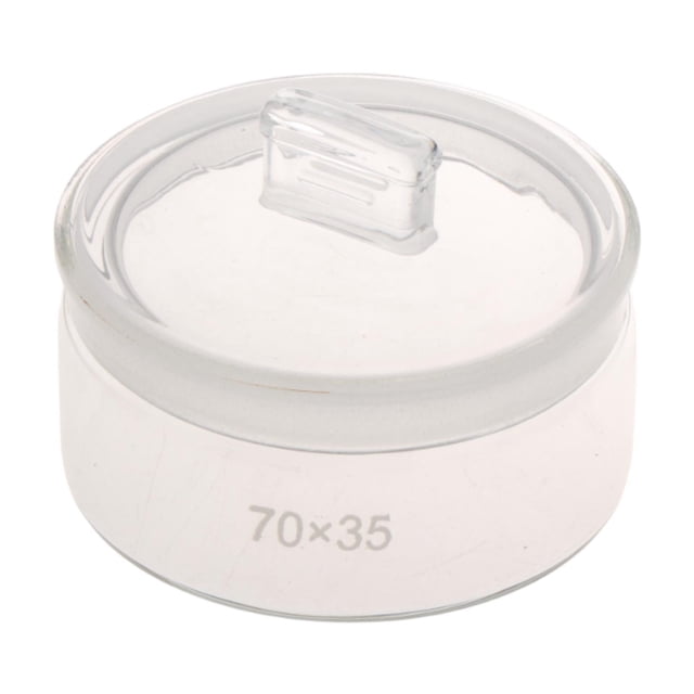 Herramienta para lavar aceite de reloj, recipiente para lavar aceite, compacto, transparente, de vidrio grueso, para lavar aceite de reloj, taza para 7 cm x 35 cm