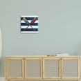 thumbnail image 2 of Stupell Industries Nautical Crossed Oars Wide Blue Band Striped Pattern,17 x 17, Design by Gina Ritter, 2 of 5