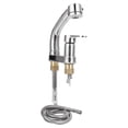 thumbnail image 2 of G1/2 Faucet Telescopic Rotatable Pull Out Cold Hot Water Mixer Tap for Bathroom Wash Basin, 2 of 14