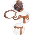 thumbnail image 4 of AWASD Wax Rope Hand Woven Belt for Women Bohemian Style Women's Belt Wide Waist Fashion Stretch Belt Fashionable Macrame Belt Festival Casual Beach Belt Vintage Handmade Waist Belt, 4 of 4