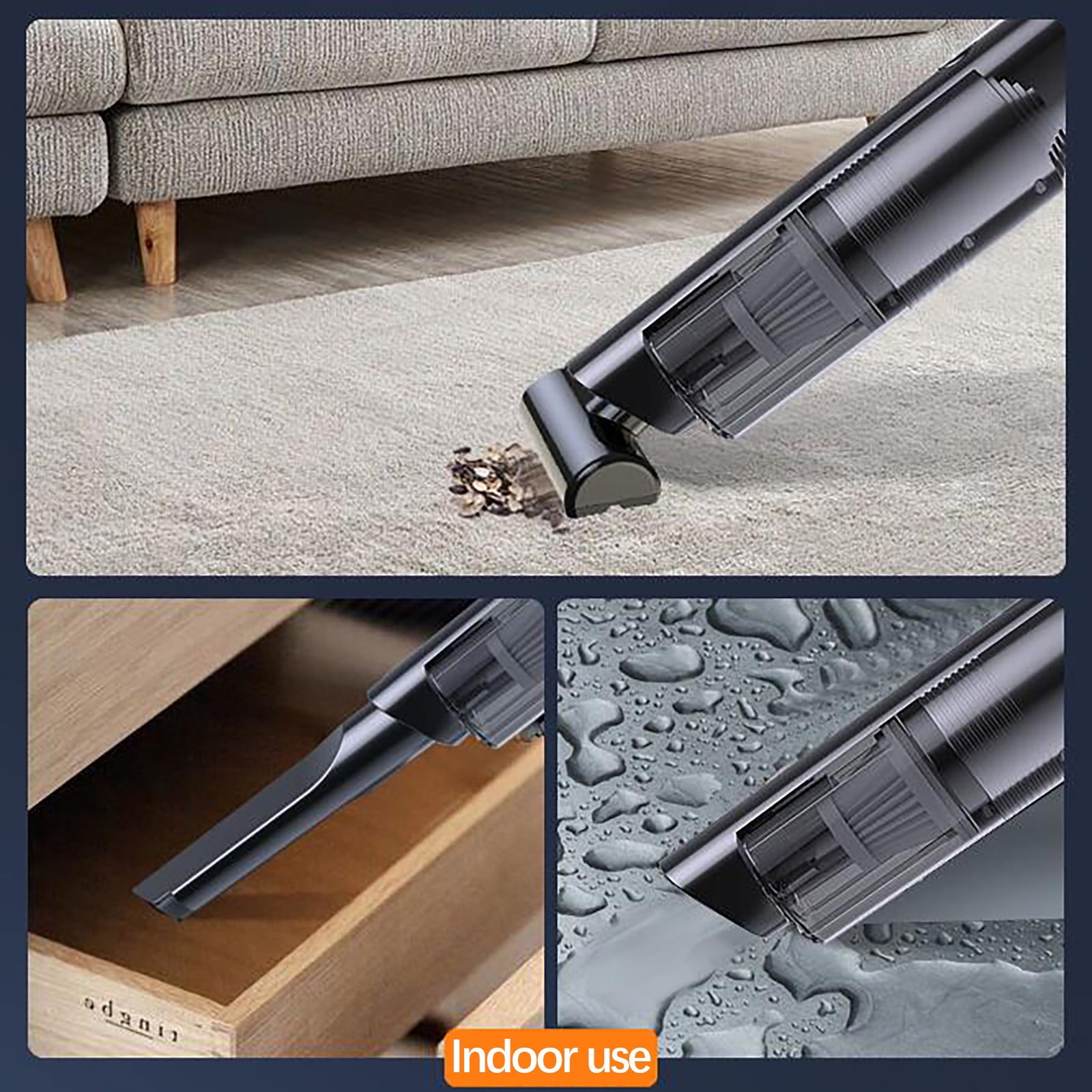 Qholemyo Wireless charging vehicle mounted high power handheld portable wet dry vacuum cleaner cordless vacuum household vacuum cleaners