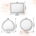 thumbnail image 2 of Compact Mirrors Bulu Espejo de viaje portátil retro, 9 unidades, 2 of 7