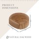 thumbnail image 2 of CHAO 6 topes de puerta - Tope de puerta adhesivo de madera para suelos y parquet - Tope de puerta adhesivo - Tope de puerta (roble natural), 2 of 5