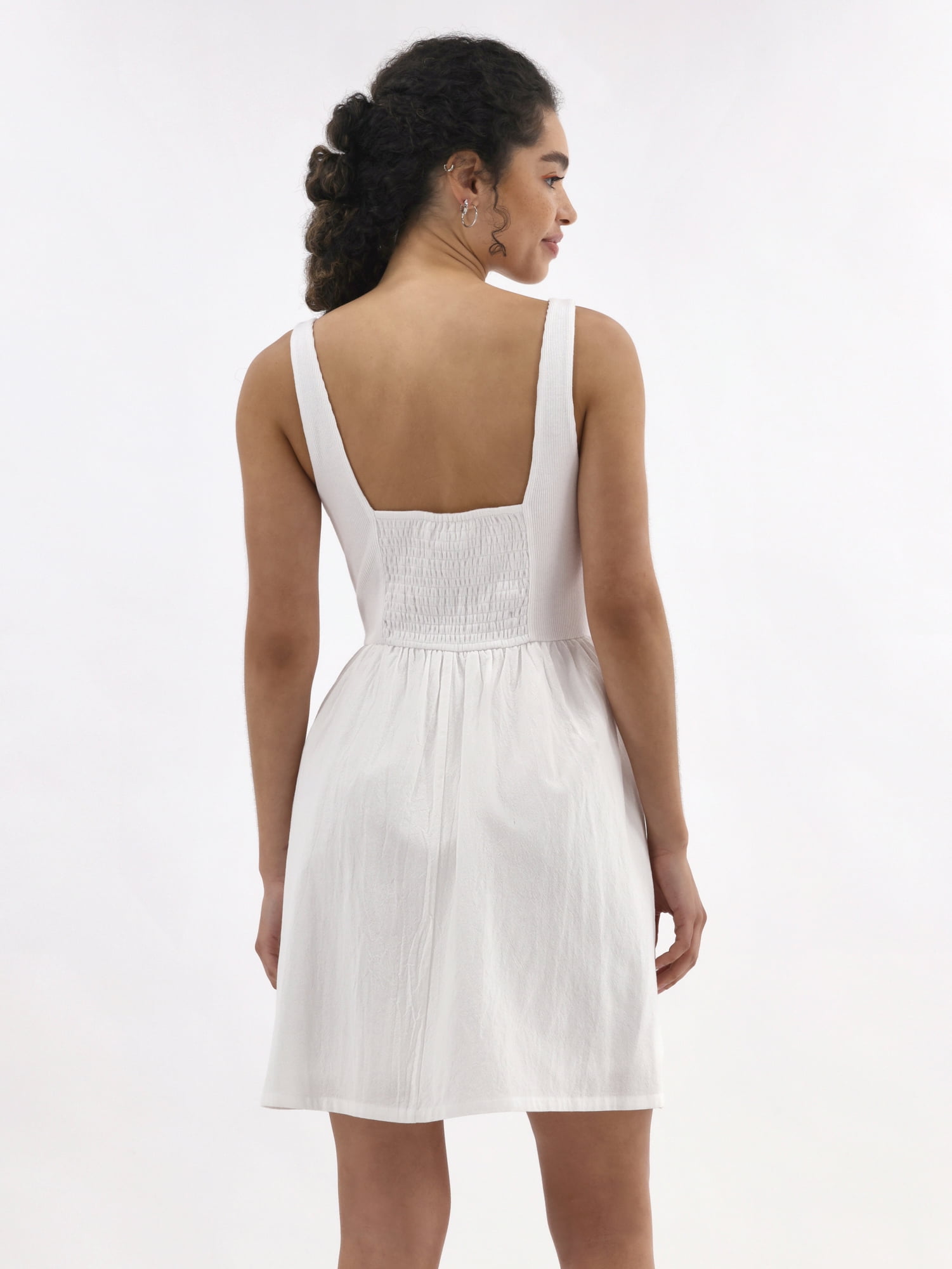No Boundaries V Waist Mini Tank Dress, Women's and Women's Plus