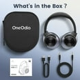 thumbnail image 5 of Oneodio A10 Bluetooth Active Noise Cancelling Wireless Headphones with Microphone | Hi-Res Audio Deep Bass over Ear Headset-Black, 5 of 8