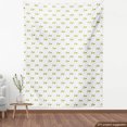 thumbnail image 3 of Ambesonne Jasmine Fabric by the Yard Upholstery, Minimal Flowers Nature Art, 1 Yard, Olive Green and White, 3 of 4