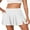 A White, variant on DOKOTOO Womens Swim Skirt High Waist Tummy Control Bikini Bottoms with Zipper Pocket Side Split Bathing Suit Bottoms Tankini Swimsuit Bottom Black L