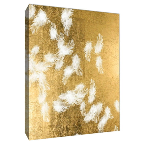 PTM Images,Gold & White IV, 16x20, Decorative Canvas Wall Art