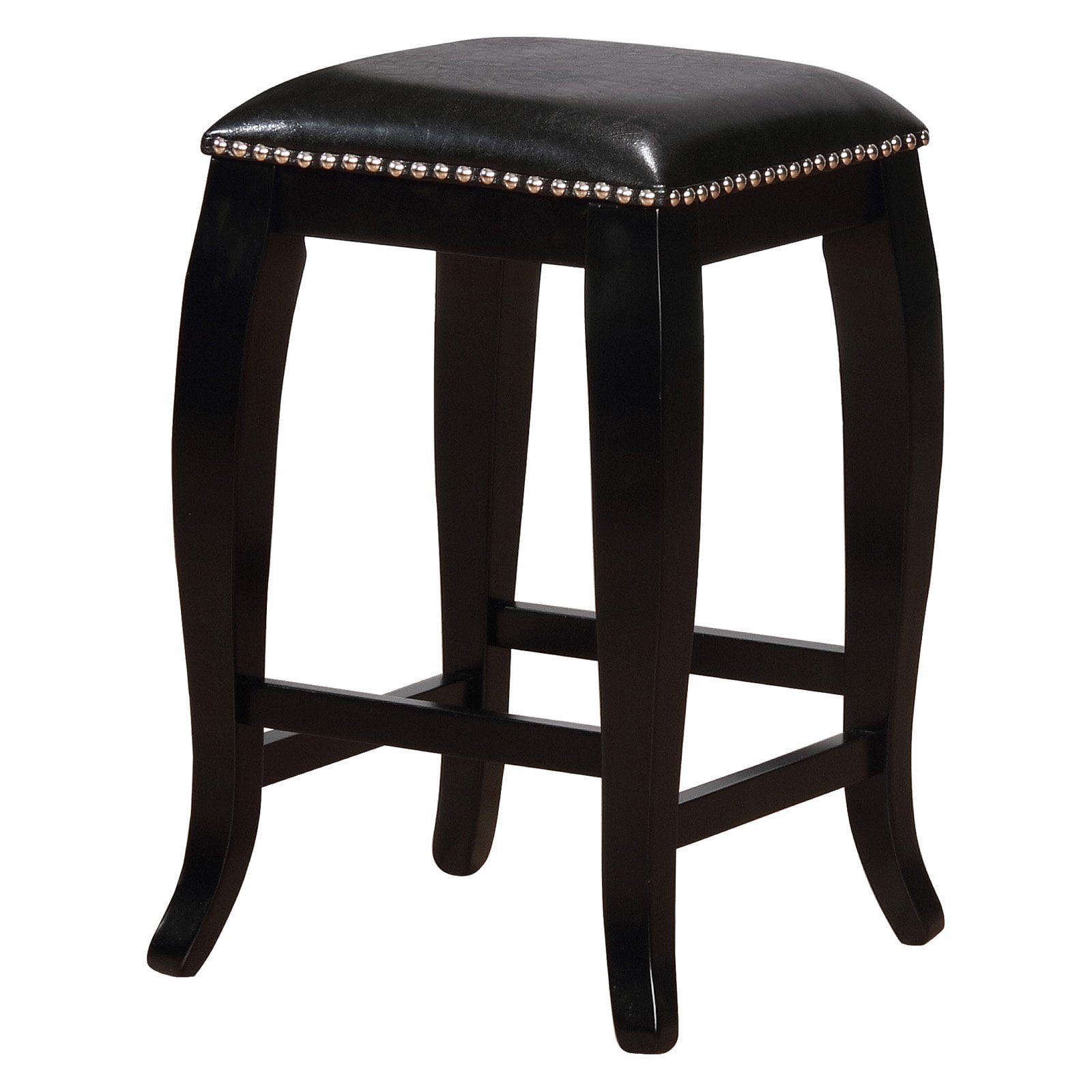 Linon San Francisco 24" Backless Square Top Counter Stool, Multiple Sizes & Colors