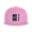 Pink, variant on Flat Bill Visor Classic Snapback Hat Piano Keyboard Stave Adjustable Baseball Cap for Men Women Navy Blue
