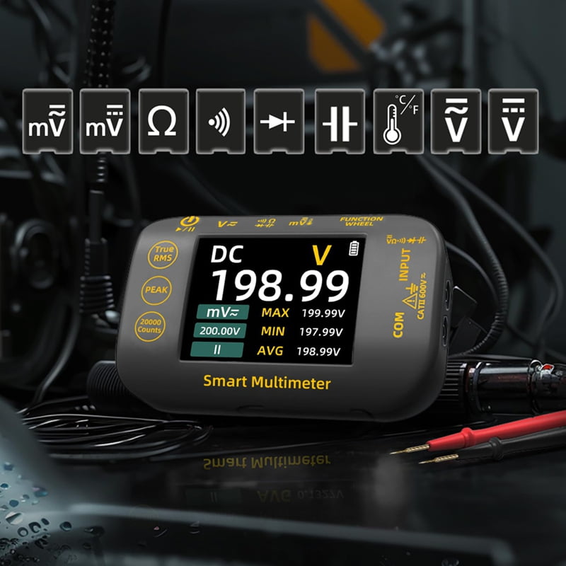Photovoltaic Multimeter 20000 Word Rechargeable Digital Multimeter 2.8 Inch Color Screen Electrical Tester MV Voltmete