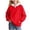 Red, variant on LIUYUNNN Girls Teal Zip up Hoodie Girls Hoodies & Sweatshirts Long Sleeve Casual Pullover Soft Comfortable Kids Sweatshirt For Spring And Fall, Size 3-4 Years