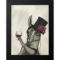 thumbnail image 2 of Fab Funky 12x14 Black Modern Framed Museum Art Print Titled - Llama Lush 2, 2 of 5