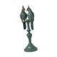 thumbnail image 3 of Adorno de pareja de loros, escultura decorativa, colección, regalo único para inauguración de la casa verde 85x85x28cm, 3 of 9