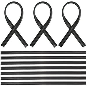 MOVTOTOP 10Pcs Automobile Pare-brise Lames d'essuie-glace Recharges Bandes en caoutchouc Bandes d'essèche-glase