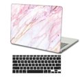 thumbnail image 3 of KSK KAISHEK Compatible New MacBook Air 13" Case 2018 2019 2020 2021 2022 Rel. Model A2337 m1/A2179/A1932, Plastic Protective Case Hard Cover + Black Keyboard Cover, Marble A 302, 3 of 5