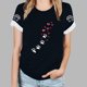 thumbnail image 5 of Tops Y Blusas de las Mujeres Estampadas Cuello Redondo Manga Corta, Poliéster Casual Top para Diario, Fiesta Y Todas las Estaciones, 5 of 8