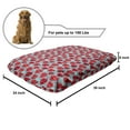 thumbnail image 2 of Valentine's Day Pet Bed, Smiling Funny Cartoon Characters on Turquoise Backdrop, Chew Resistant Pad for Dogs and Cats Cushion with Removable Cover, 24" x 39", Grey Dark Coral, by Ambesonne, 2 of 4