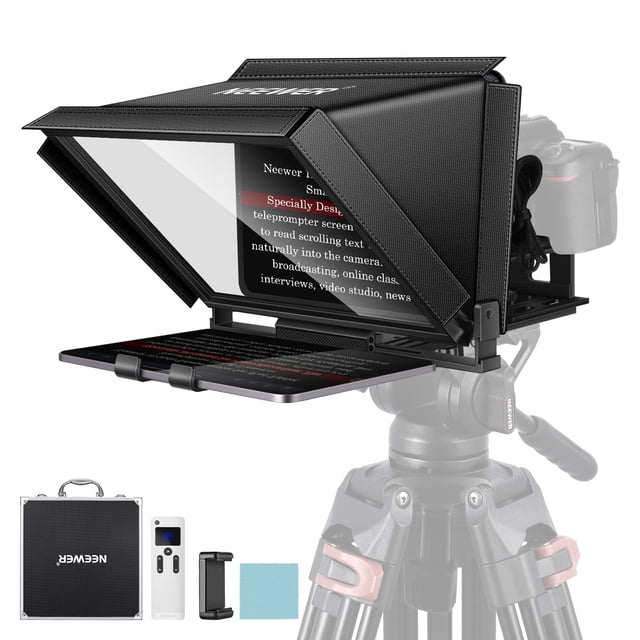 Teleprompter Neewer X12 de aleación de aluminio de 14 pulgadas para iPad