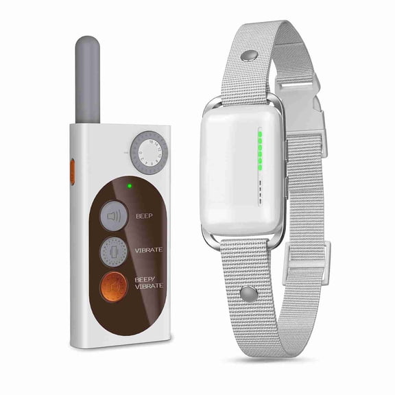 Xirurus Waterproof 3‑Mode Dog Bark Collar with Remote, LED Light, 1000 m Range, No‑Shock Training, Rechargeable, Dual‑Collar Switch