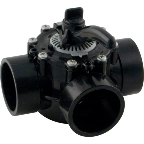 Molded Products 25913-204-000 2 in. Socket x 2.5 in. Spigot Black CPVC NSF 3-Way Diverter Valve - 16 per Case