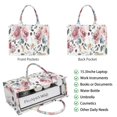 thumbnail image 2 of Large Capacity Tote Bag,Pioneer Flower Floral Print Pattern Handbag Fashion Luxury Tote Bag,15.7"x13"x 5.1" Inches,Laptop Compatible, 2 of 6