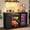 Black, variant on GDLF Snack Bar Cabinet with Fridge Space, Snack Organizer with Storage and Candy Display Shelf, Coffee Station for Home Theater or Game Room, 51.2", Black