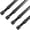 Black-4 Pack, variant on Spring Tension Curtain Rod , Expandable Spring Loaded, No Drilling, No-Slip End Caps