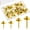 Gold, variant on 40 Pcs Double Headed Picture Hangers Nails 4 Size Long Thumb Tacks Wall Nails for Hanging Pictures Decorative Push Pins Hooks for Drywall Photo Office Home Decor, 20/30/ 40/ 50lb(Black)